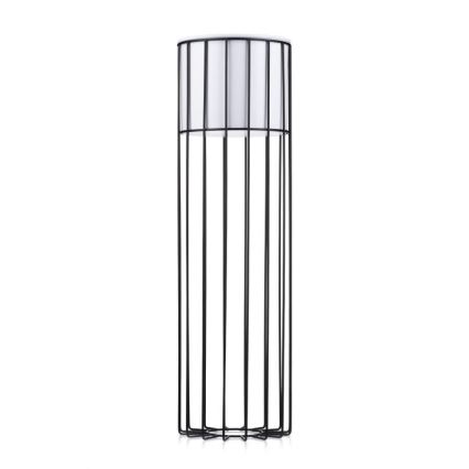 Metalowa doniczka LOFT 70x20 cm czarna/biała