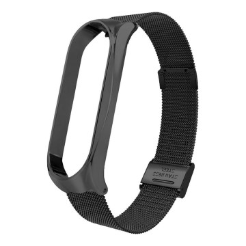 Metalowy pasek do Xiaomi Mi Band 5/6 czarny
