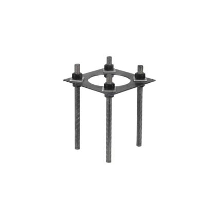 Metalowy pręt do słupa oświetlenia zewnętrznego BASE, 4 m, Ø 60 mm, czarny