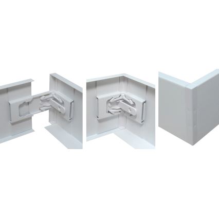 Metalowy stelaż do montażu paneli LED STELLA 60x60 cm biały