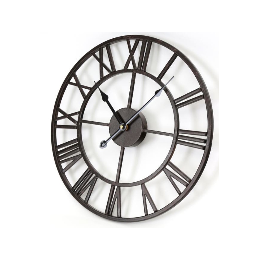 Metalowy zegar ścienny Vintage 1xAA