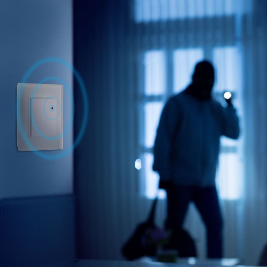 Mikrofalowy czujnik ruchu 180° 300W/230V biały