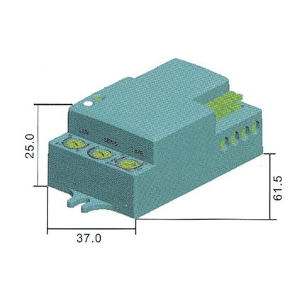 Mikrofalowy czujnik ruchu MW B 360° 1200W/230V biały