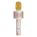 Mikrofon karaoke Bluetooth 6 W/5 V, 1500 mAh — złoty
