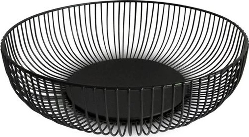 Miska na owoce KITCHISIMO, średnica 28 cm, czarna