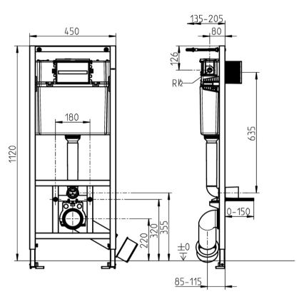 Wisząca miska WC ARCHITECTURA + deska sedesowa SoftClose ARCHITECTURA + przycisk spłukujący VICONNECT + moduł podtynkowy VICONNECT + podkładka izolacyjna VICONNECT