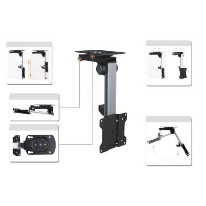 MK FLORIA MKF-17DS220 - Uchwyt sufitowy do telewizora 46 czarny