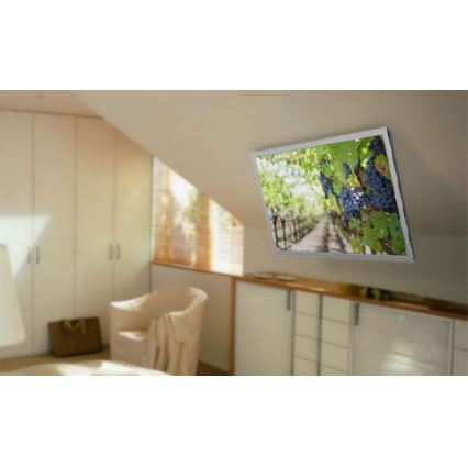 MK FLORIA MKF-20DM444 - Inteligentny uchwyt sufitowy do telewizora 55" czarny Wi-Fi TUYA + zdalne sterowanie