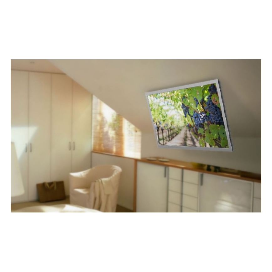 MK FLORIA MKF-20DM444 - Inteligentny uchwyt sufitowy do telewizora 55" czarny Wi-Fi TUYA + zdalne sterowanie