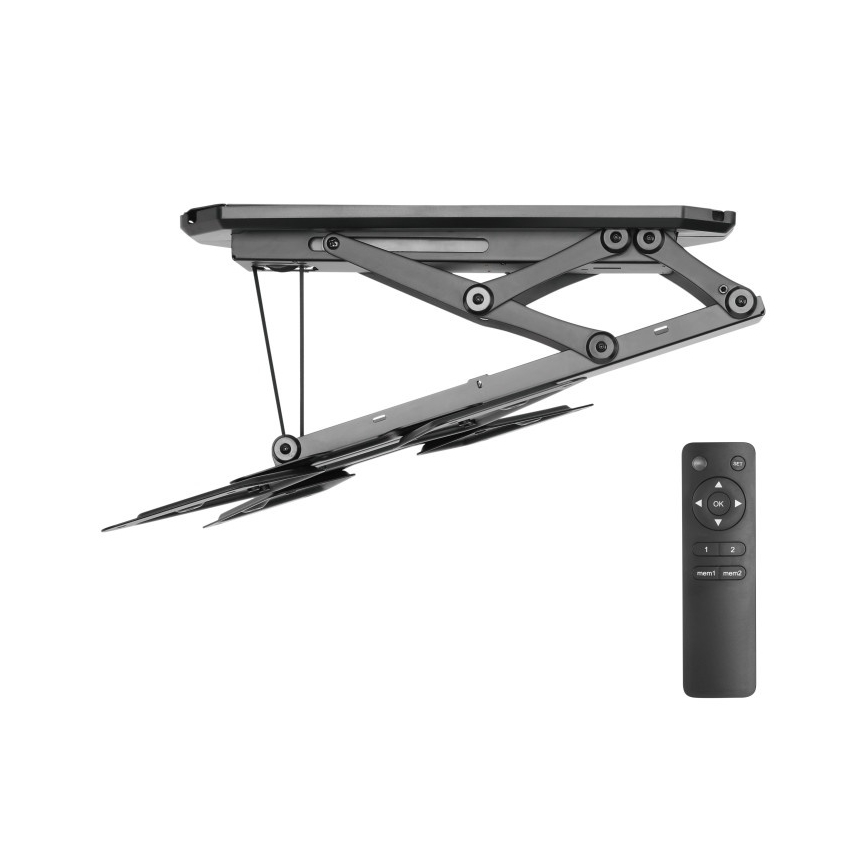 MK FLORIA MKF-20DM444 - Inteligentny uchwyt sufitowy do telewizora 55" czarny Wi-Fi TUYA + zdalne sterowanie