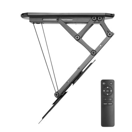 MK FLORIA MKF-20DM444 - Inteligentny uchwyt sufitowy do telewizora 55" czarny Wi-Fi TUYA + zdalne sterowanie