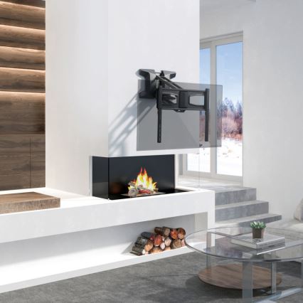 MK FLORIA MKF-21DM647 - Uchwyt ścienny na telewizor z przegubem 70 czarny + pilot zdalnego sterowania