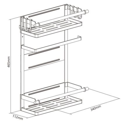 MK FLORIA MKF-21MG01W - Magnetyczny organizer  46,5x34 cm biały
