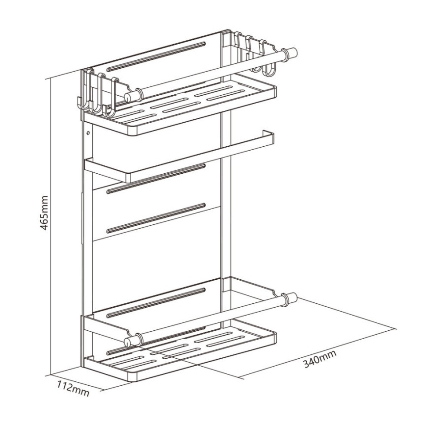 MK FLORIA MKF-21MG01W - Magnetyczny organizer  46,5x34 cm biały