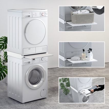 MK FLORIA MKF-23MZ601 - Łącznik do pralki i suszarki z wysuwaną półką 60 cm biały