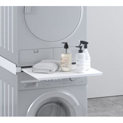 MK FLORIA MKF-23MZ601 - Łącznik do pralki i suszarki z wysuwaną półką 60 cm biały