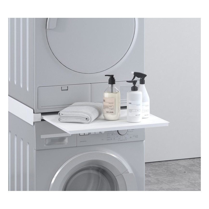 MK FLORIA MKF-23MZ601 - Łącznik do pralki i suszarki z wysuwaną półką 60 cm biały