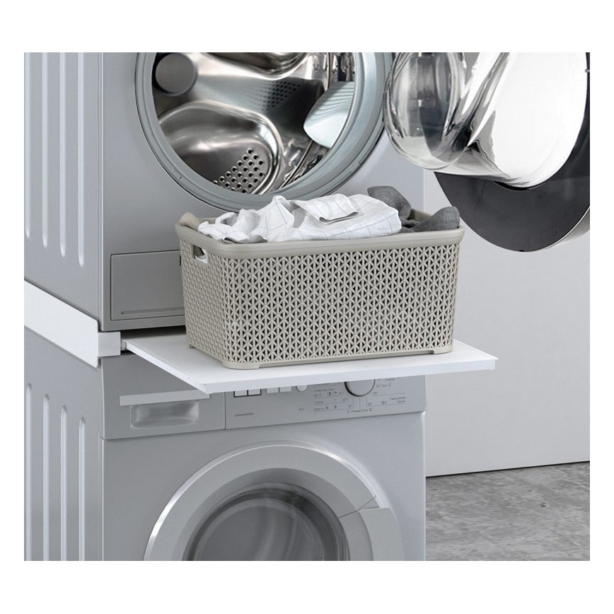 MK FLORIA MKF-23MZ601 - Łącznik do pralki i suszarki z wysuwaną półką 60 cm biały