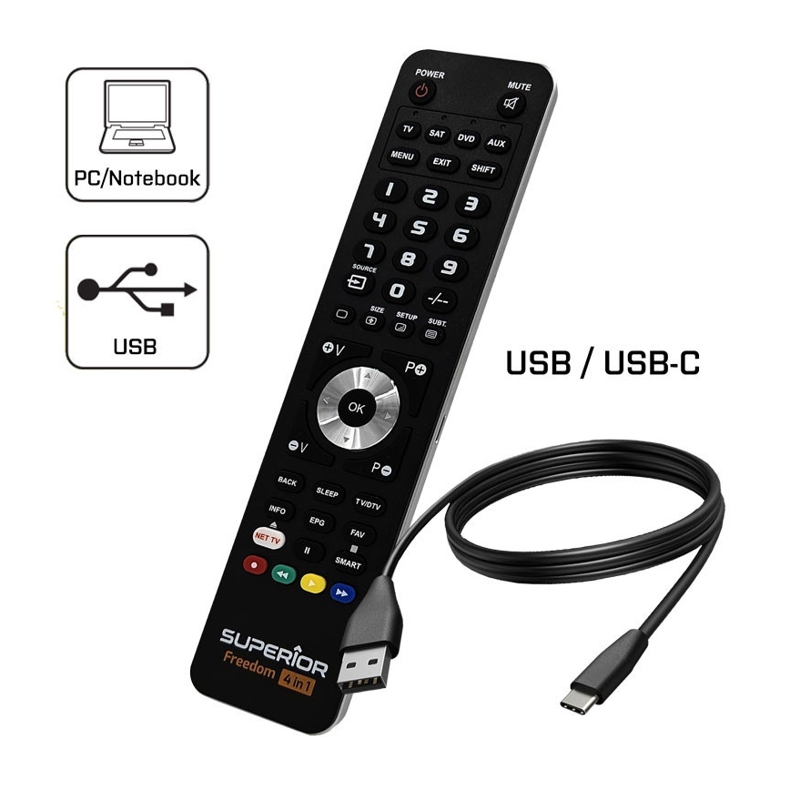 MK FLORIA Superior FREEDOM 4w1 USB - Pilot zdalnego sterowania 4w1 USB
