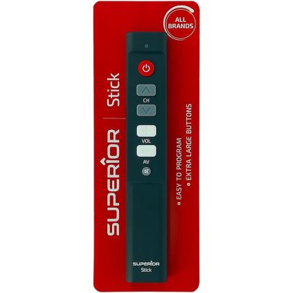 MK FLORIA Superior STICK - Pilot zdalnego sterowania do TV/audio/wideo 2xAAA