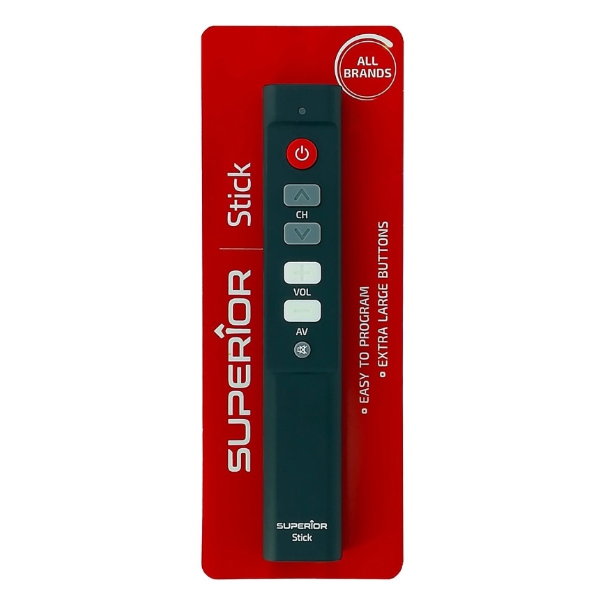 MK FLORIA Superior STICK - Pilot zdalnego sterowania do TV/audio/wideo 2xAAA
