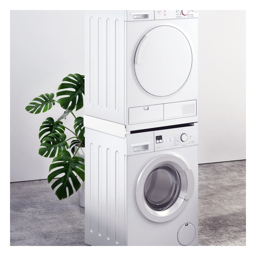 MK FLORIA Superior Tower Slim - adapter do pionowego ustawienia pralki i suszarki 66 cm biały