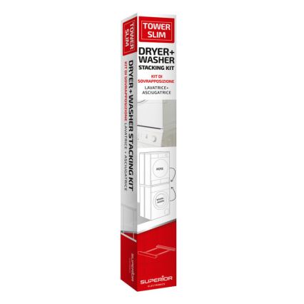 MK FLORIA Superior Tower Slim - adapter do pionowego ustawienia pralki i suszarki 66 cm biały