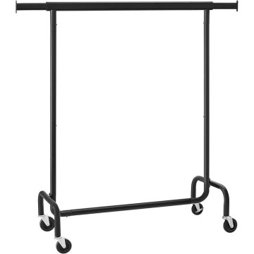 Mobilny stojący wieszak LINEA czarny