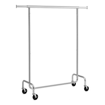 Mobilny wieszak stojący JEAN 110/150x160x45 cm srebrny