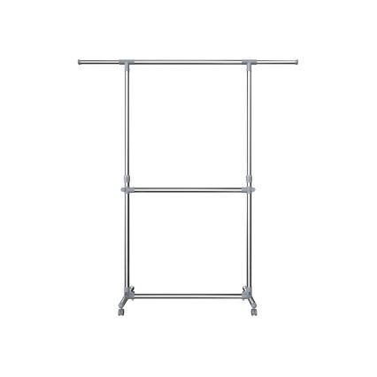 Mobilny wieszak stojący LINEA srebrny