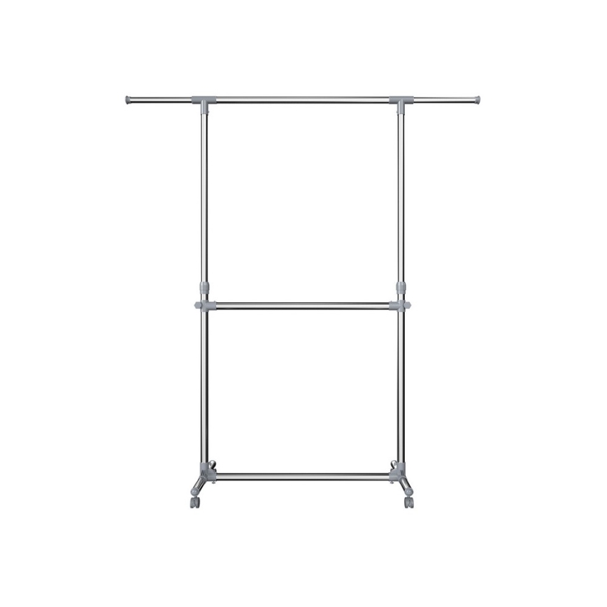 Mobilny wieszak stojący LINEA srebrny