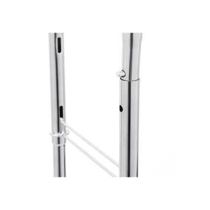 Mobilny wieszak stojący LINEA, srebrny