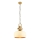 MONZA lampa wisząca 1xE27/40W/230V, średnica 30 cm, kremowo/brązowa