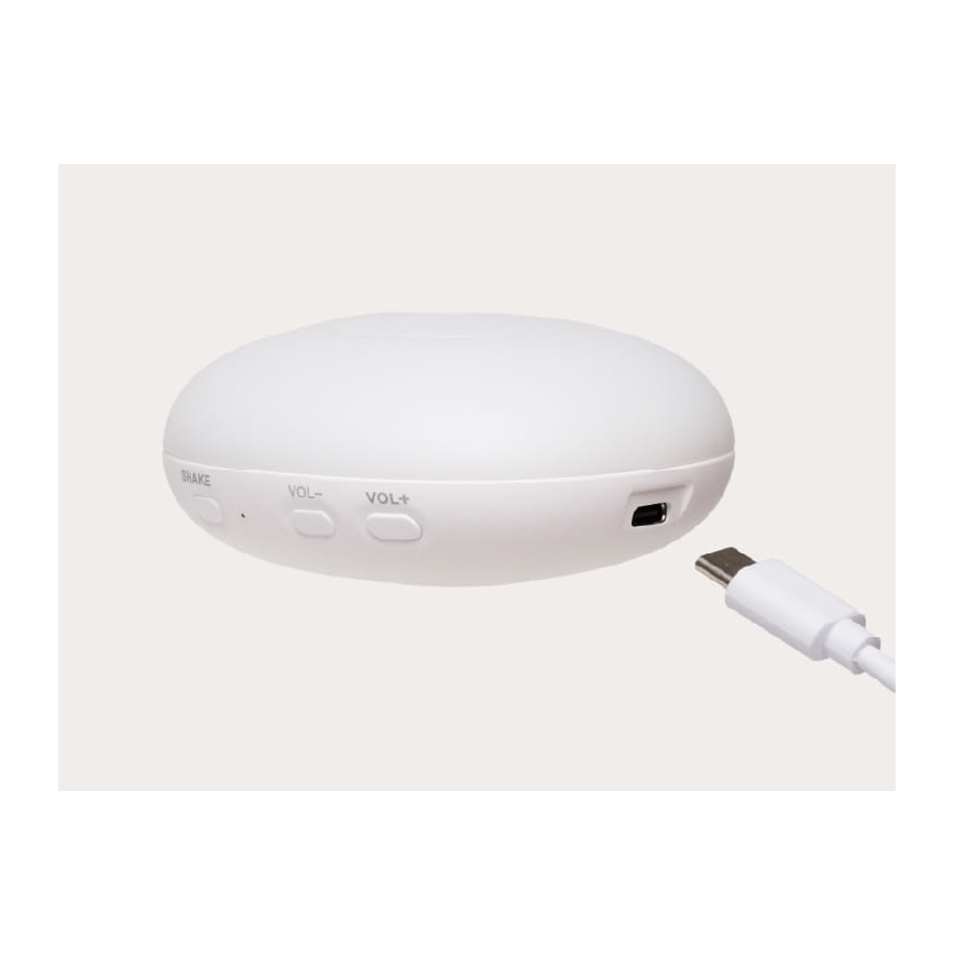 Moonie - Przytulanka usypiająca z melodią i światłem, foka organic grey