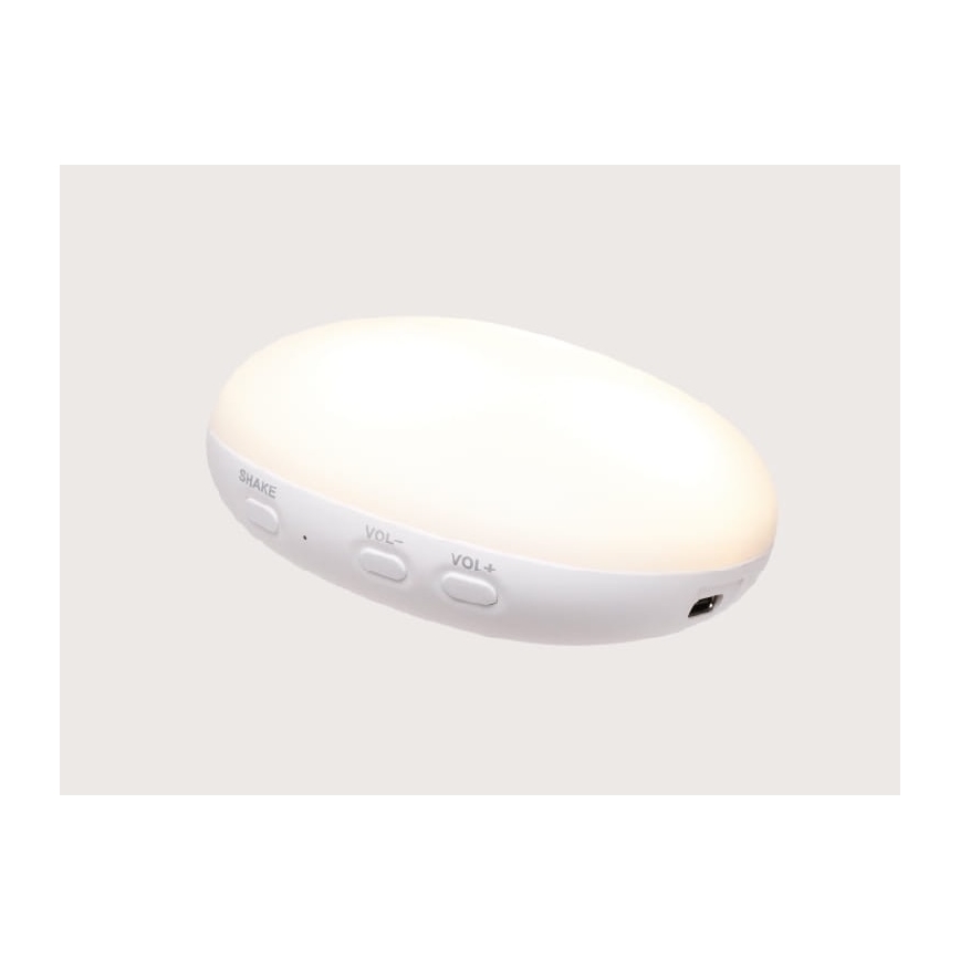 Moonie - Przytulanka usypiająca z melodią i światłem foka organic sand