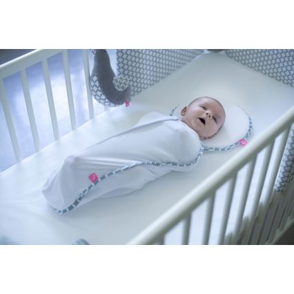 MOTHERHOOD - Otulacz Zip & swaddle CLASSICS 2,5-5 kg niebieski
