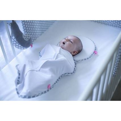 MOTHERHOOD - Otulacz Zip & swaddle CLASSICS 2,5-5 kg szary