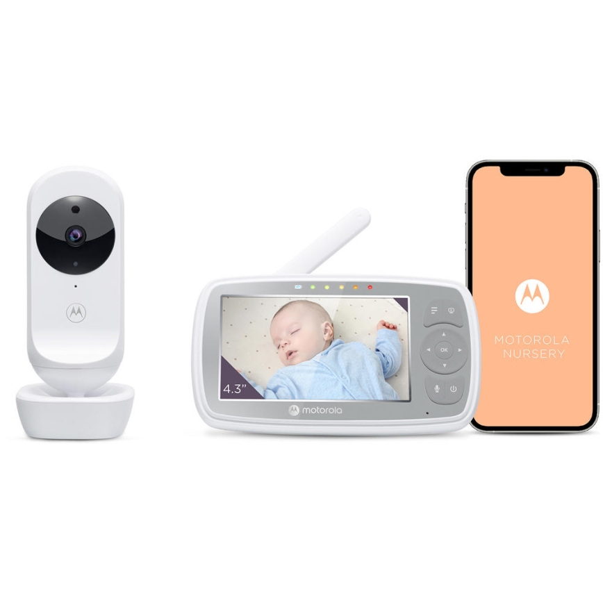 Motorola VM44 - Inteligentna akumulatorowa elektroniczna niania Wi-Fi