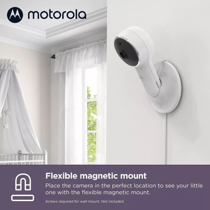 Motorola VM65X - Inteligentna akumulatorowa elektroniczna niania Wi-Fi