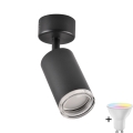 Możliwość ściemniania LED RGBW - punktowe oświetlenie łazienkowe TURYN 1xGU10/6,5W/230V 2700-6500K Wi-Fi IP44 czarne