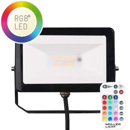 Müller-Licht - LED RGBW Ściemnialny reflektor zewnętrzny LED/10W/230V IP65 + pilot zdalnego sterowania