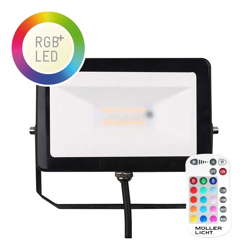 Müller-Licht - LED RGBW Ściemnialny reflektor zewnętrzny LED/10W/230V IP65 + pilot zdalnego sterowania