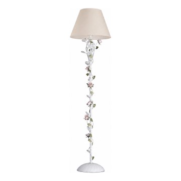 MW-LIGHT - Lampa podłogowa FLORA 1xE27/40W/230V biały/kremowy
