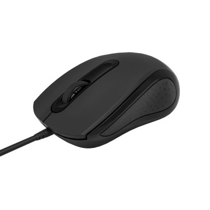Mysz przewodowa 1200 DPI USB-C czarny