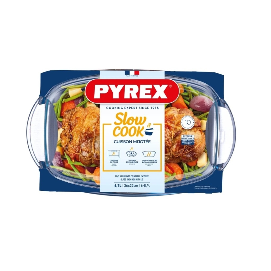 Naczynie żaroodporne PYREX z pokrywą, 6,7 l
