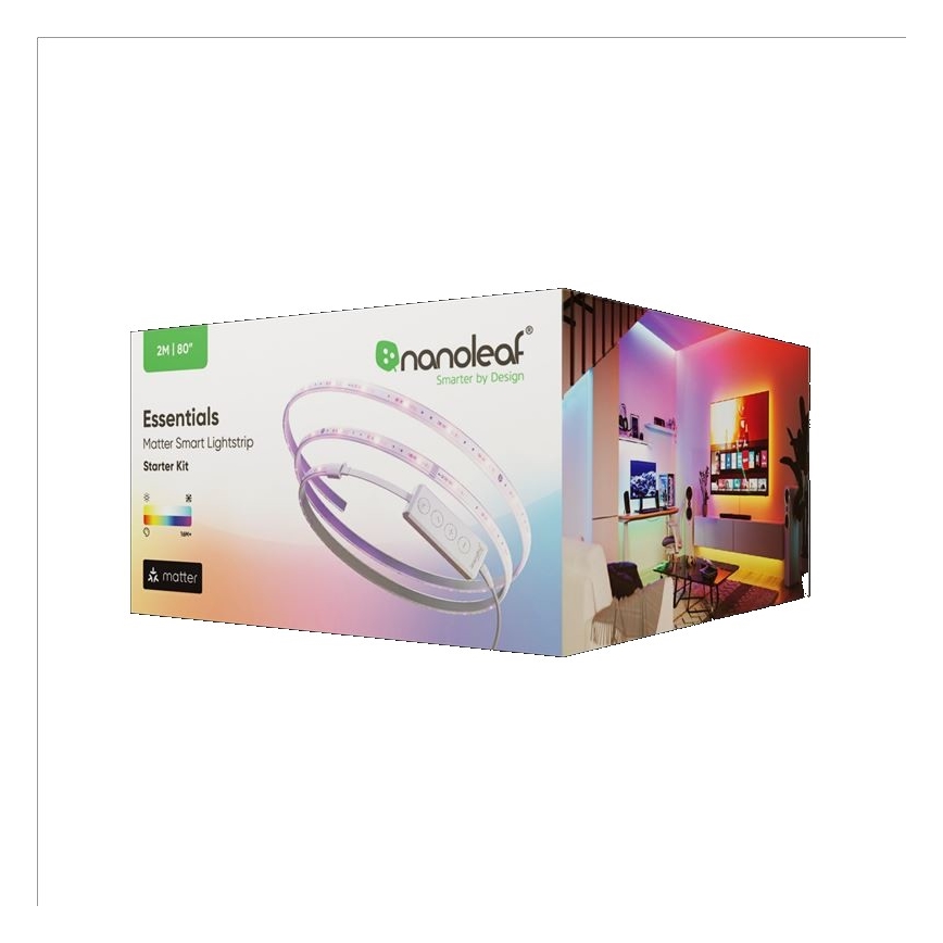 Nanoleaf - LED RGBW Ściemnialna taśma ESSENTIALS 2700-6500K Wi-Fi 2m