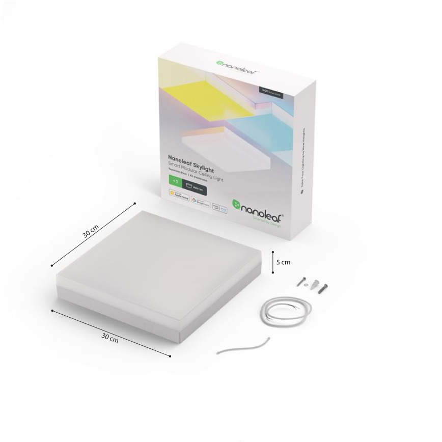 Nanoleaf - Zestaw przedłużający LED RGBW Oświetlenie ściemnialne SKYLIGHT LED/16W/230V 2700-6500K Wi-Fi