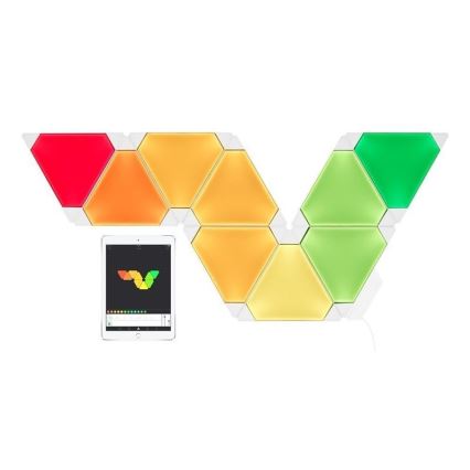 Nanoleaf - SET 9x LED RGB Panel ściemniający RHYTHM LED/2W/230V Wi-Fi