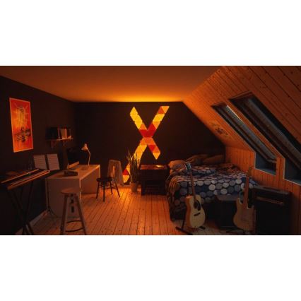 Nanoleaf - SET 9x LED RGB Panel ściemniający RHYTHM LED/2W/230V Wi-Fi