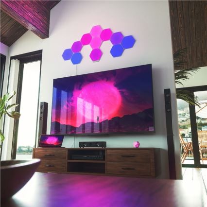 Nanoleaf - ZESTAW 9x LED RGB Ściemnialny panel SHAPES HEXAGON LED/2W/230V 1200-6500K Wi-Fi